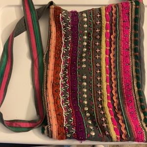 Boho embroidered bag